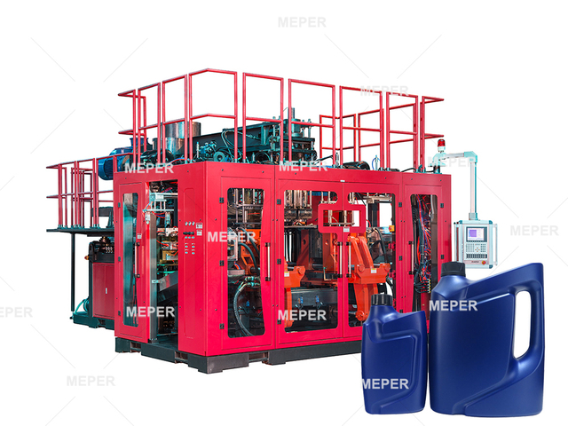 China Meper HDPE 10L Botella Química Extrusión de Soplado Moldeo Maquina con Moog Sistema