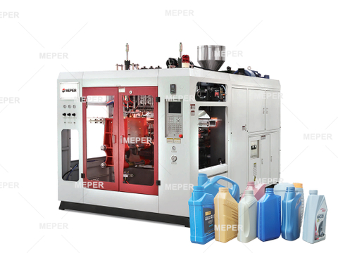 Meper MP70D doble estación extrusión de soplado moldeo máquina para jerry lata .