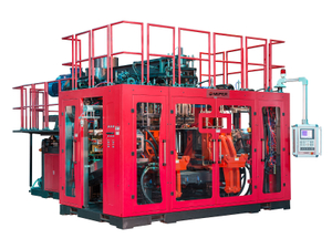 China Meper HDPE químico contenedor extrusión soplado moldeo máquina con automático deflashing