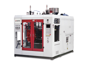 China Meper completamente automático doble estación extrusión soplado moldeo máquina MP para material HDPE LDPE