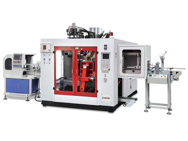China Meper 4 capa gemela estación extrusión soplado moldeo máquina para química / plaguicida botella