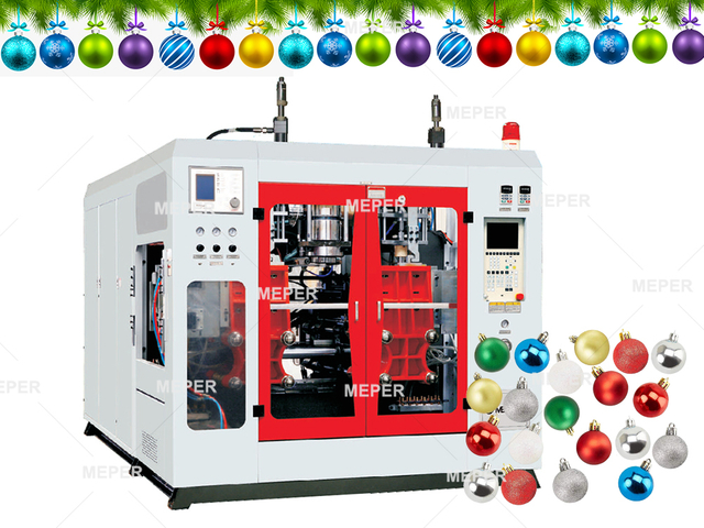 Meper MP80D Navidad Xmas bola extrusión soplado moldeo máquina .