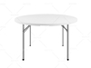 Fábrica Directa Venta al aire libre banquete boda plegable al aire libre redondo portátil plegable blanco plástico vino mesa