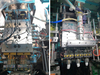 Meper MP70D doble estación extrusión de soplado moldeo máquina para jerry lata .