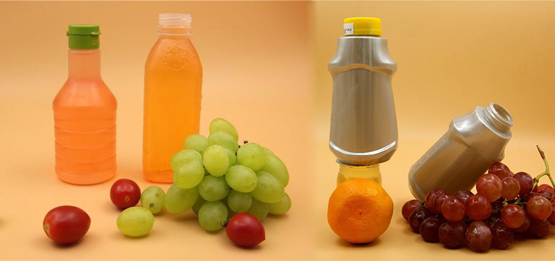 Botella de jugo de multicapa .