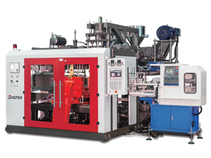 China Meper mikhuy waqaychana fuente botella extrusión soplado moldeo máquina doble estación MP80FD