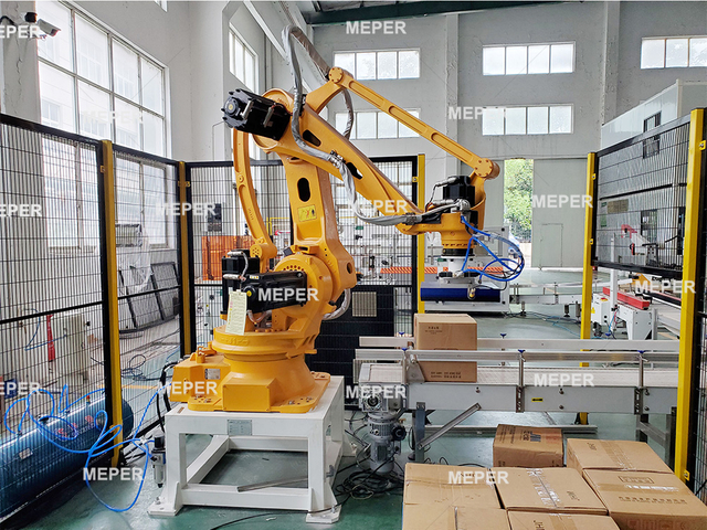 Meper Inteligencia Servo Motor Syste Robot brazo para carry plástico botella hdpe tambores paquete
