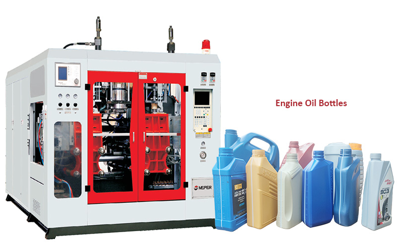 Motor Aceite botellas soplado moldeo máquina .