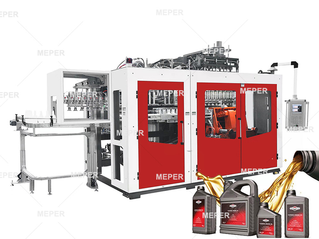 Meper lubricantes botella LDPE extrusión de soplado moldeo máquina MP90FS .